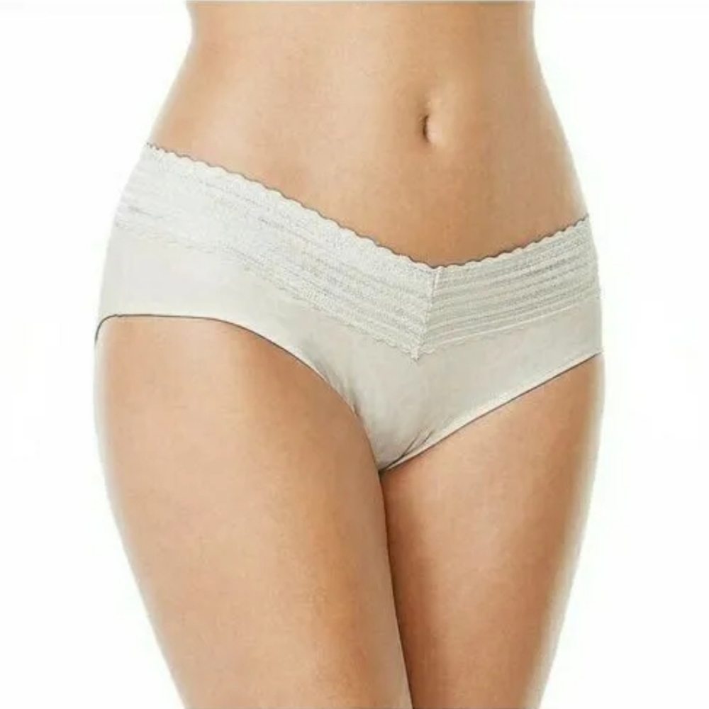 Warner's NO MUFFIN TOP Lace Hipster Panty INVERSE ANIMAL 5609J Sz 9/2XL. NWT